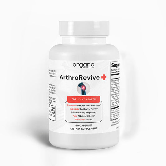 Arthrorevive + joint health capsules - front